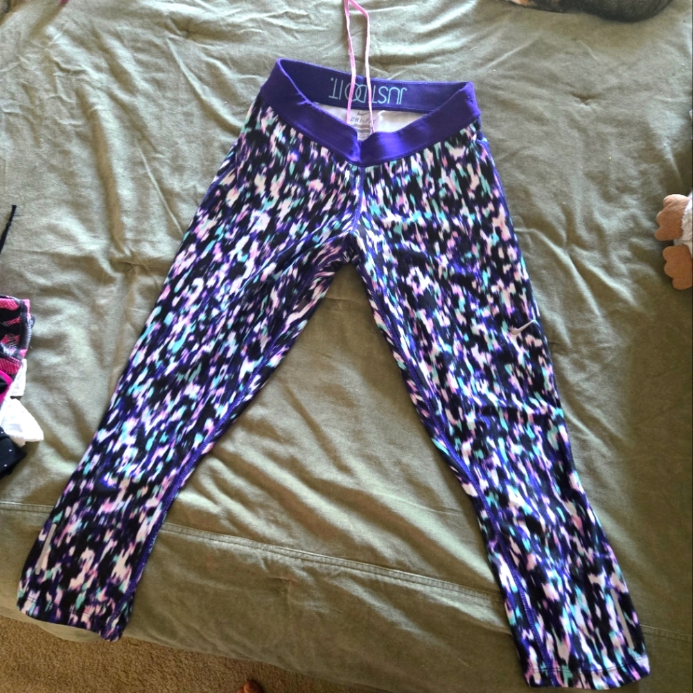 Nike women's leggings,  DriFit, multi color,  size small